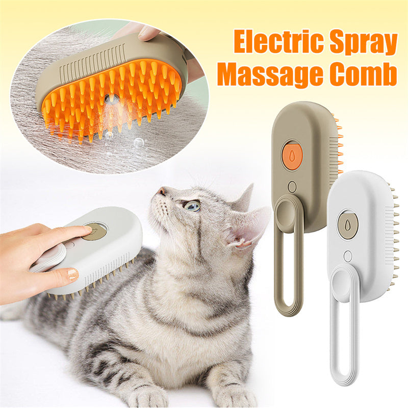 3 In 1 Electric Spray Steam Pet Brush