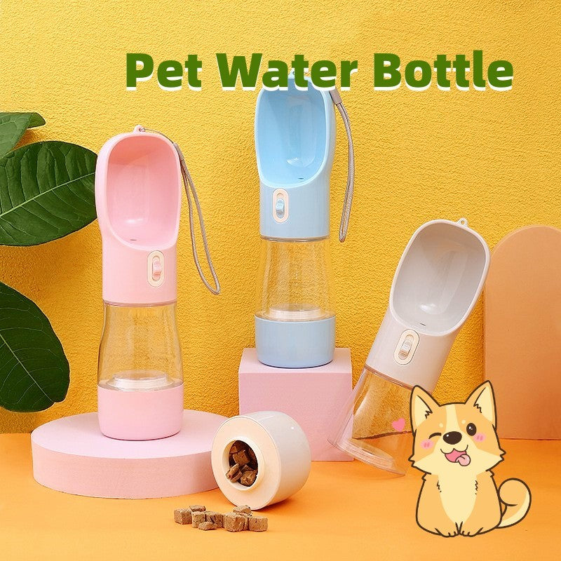 Portable Pet Water Bottle Feeder Bowl